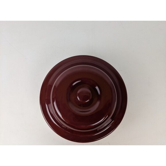 Pampered Chef Stoneware 6 cup 1.5 L Round Cranberry Covered Casserole Baker 1153 - Picture 6 of 13
